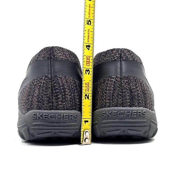 Skechers Reggae Fest Dread Knit Gray Black Slip on Relaxed Fit Flats Women's 11 - Picture 4 of 12